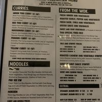 Vegan/veg menu continued  at Hot Chilli Bean Thai Cafe in Coolum Beach