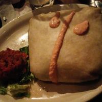 Vegetarian Super Mad Mex Burrito with Daiya (Would be vegan without decorative cactus) at Mad Mex in Columbus