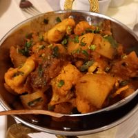 Aloo gobi at Indian Raja in Riga