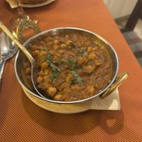 Chickpea curry  at Indian Raja in Riga