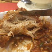 the inside of the fried chicken that looks so real at Loving Hut Land - 러빙헛랜드 in Seoul