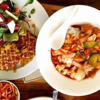 at Loving Hut Smile: cutlet and tofu rice at Loving Hut Land - 러빙헛랜드 in Seoul