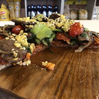 Massive pizza!! at Loving Hut Land - 러빙헛랜드 in Seoul