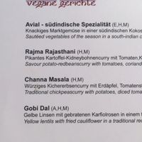 vegan mains at Madhuban in Innsbruck