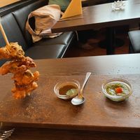 Pakora (fried vegetables)  at Madhuban in Innsbruck