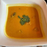 Mango soup  at Madhuban in Innsbruck