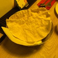 Papadam  at Sahib in Innsbruck