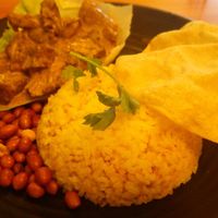 Mutton curry and rice at VegCafe in Central Singapore