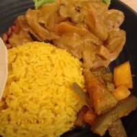 Mutton curry at VegCafe in Central Singapore