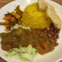 Vegan mutton curry at VegCafe in Central Singapore