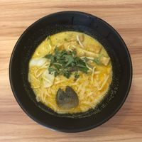 Laksa at VegCafe in Central Singapore