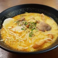 Laksa at VegCafe in Central Singapore