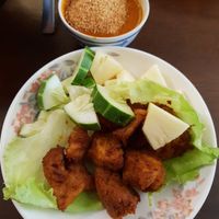 Satay at VegCafe in Central Singapore