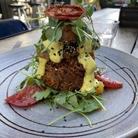 Vegan summer Benedict  at Bespoke Kitchen  in Queenstown
