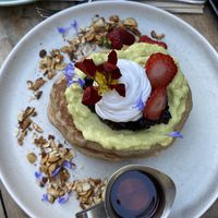 Vegan trifle pancakes  at Bespoke Kitchen  in Queenstown