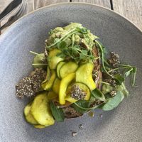 Open greens sandwich   at Bespoke Kitchen  in Queenstown