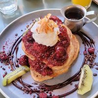 Vegan pancakes at Bespoke Kitchen  in Queenstown