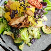 Vegan benedict at Bespoke Kitchen  in Queenstown