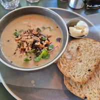 Soup of the day (cauliflower and hazelnut) at Bespoke Kitchen  in Queenstown
