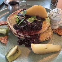 Vegan pancakes   at Bespoke Kitchen  in Queenstown