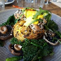Mushroom bennie at Bespoke Kitchen  in Queenstown