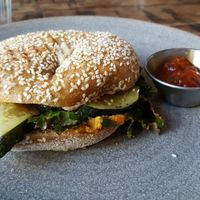 Vegan Bagel at Bespoke Kitchen  in Queenstown