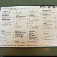 Menu at Bespoke Kitchen  in Queenstown