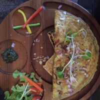 Delux egg and vegetable sandwich at Karma Kitchen in Chiang Mai