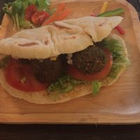 Falafel & Hummus in Homemade Pitta at Karma Kitchen in Chiang Mai
