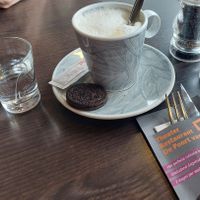 Cappuccino met sojamelk at Poort van Assen in Assen