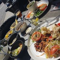 mock chicken and vegan stew at Poort van Assen in Assen