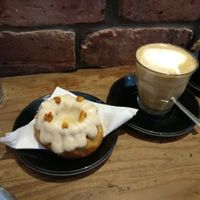 vegan banoffee volcano cake at Riverhill Coffee Bar in Glasgow