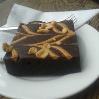 Vegan peanut butter brownie at Riverhill Coffee Bar in Glasgow