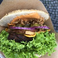Burger mit Bacon  at Vegbereitung - Food Trailer in Bamberg