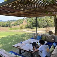 Cute place to sit  at The Fat Frog in Langkawi