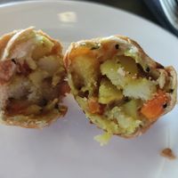 Inside a potato puff at The Fat Frog in Langkawi