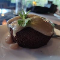 Sticky toffee pudding at The Fat Frog in Langkawi