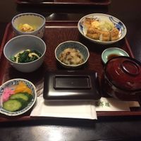 Breakfast selection at Motoyu Kansuiro in Hakone