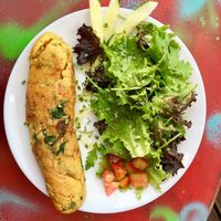 Amazing vegan omelet  at Barbatana in Ericeira