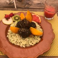 Cauliflower cous cous  at Agua no Bico in Lisbon