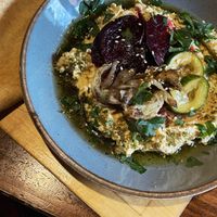 Hummus sandwich   at Cheder in Krakow