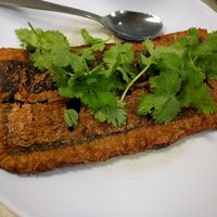 Fried fish at Water Lily Restaurant in Kuala Lumpur