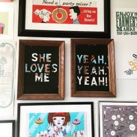 Cute decor inside  at Whisk Bakery in St Louis