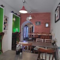 Café from inside at Gajbica in Zagreb