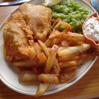 Fish and chips at Shallot in Hebden Bridge