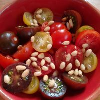 Tomato salad  at Shallot in Hebden Bridge