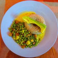 Menu 2: Cau-Cau aluerja verde con palta at Buena Salud in Trujillo