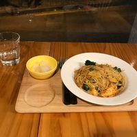 Spicy faux shrimp pasta  at DalYang - Sweet Kitten 달냥 in Seoul