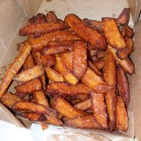 Sweet potato fries at Lord of the Fries in Parramatta