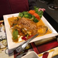 Tofu peanut curry at Yellow Curry in Seaside